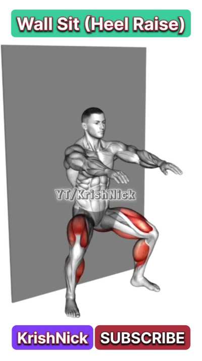 Wall Sit (Heel Raise): Boost Leg Strength & Stability