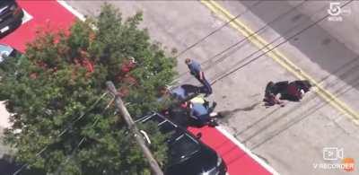 A "suicidal" moped rider was taken into custody Thursday after a wild wrong-way thrill-ride through several Massachusetts towns with State Police in hot pursuit. Troopers stayed behind him to prevent him from harming himself or others. He was finally stop