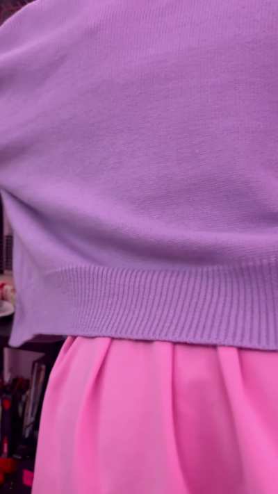 Tits out, pussy accessible. Just a chatty silly girl. 