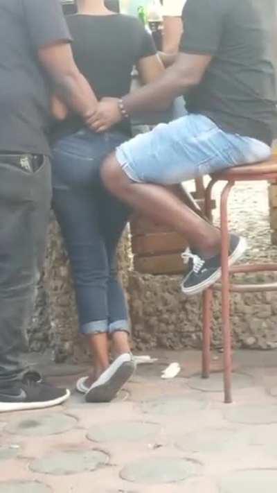 Fingering at the bar