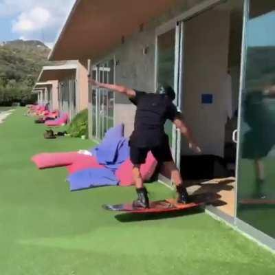 When she says she's home alone.