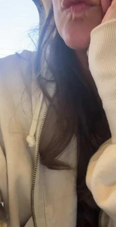 Having a little fun on the train [gif]