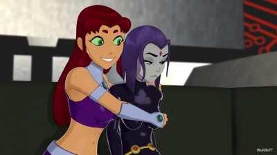 Starfire really needs Raven (Skuddbutt/Mikaelya) [Teen Titans]