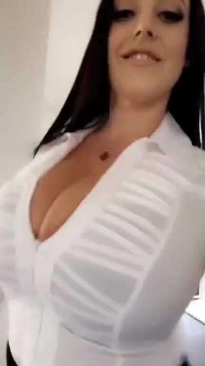 Angela walks for us again. Am I the online one who thinks these clips are sometimes hotter than clips of Angela wearing no clothes?