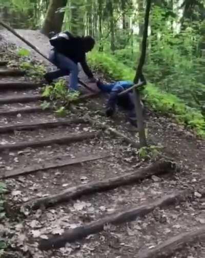 When you and the boys have a few too many in the woods