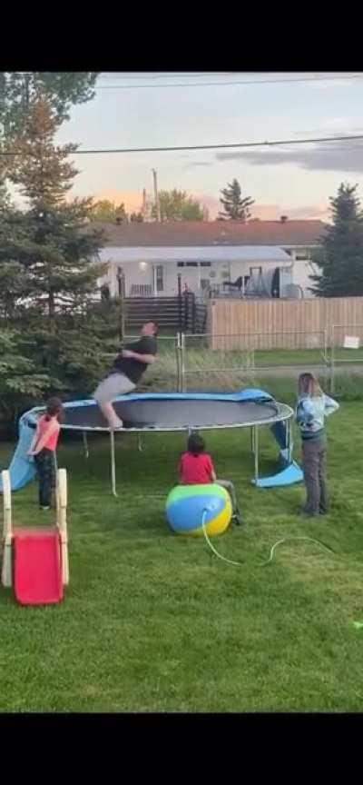 Trampoline fail