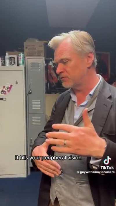 Christopher Nolan talking about Oppenheimer and Imax while at the Citywalk theater