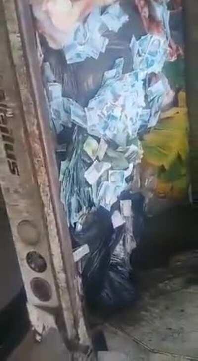 In Venezuela fiat currency is literally garbage.