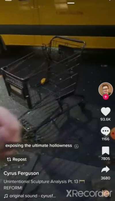 Unintentional climate sculpture