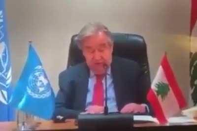 UN chief in leaked video: “Lebanon was using something similar to a Ponzi scheme… which means that together with of course corruption & other, probably, forms of stealing the financial system has collapsed”