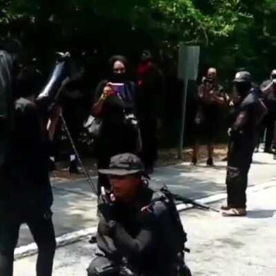 The black militia Not Fucking Around Coalition (NFAC), based in Stone Mountain, Georgia, has called out all rednecks to face them on the field of battle.