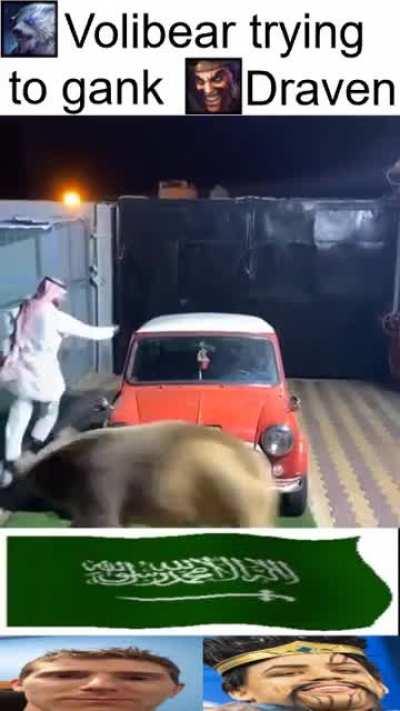 😱😱😱ENEMY 🐻VOLIBEAR(LVL9) 😡GANKS😡 FRIENDLY 😎DRAVEN(LVL7)😱😱😱
