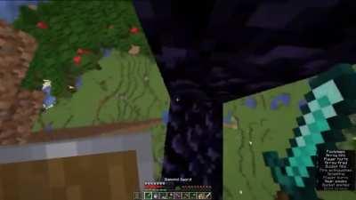 Dream does a series on his YouTube channel called Minecraft Manhunt. This is a clutch he made from his latest video.