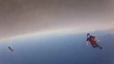 Skydiver saves his friend who fainted mid-air in a real life Mission Impossibe move