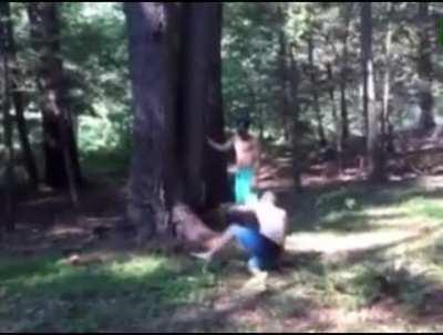 WCGW climbing a tree