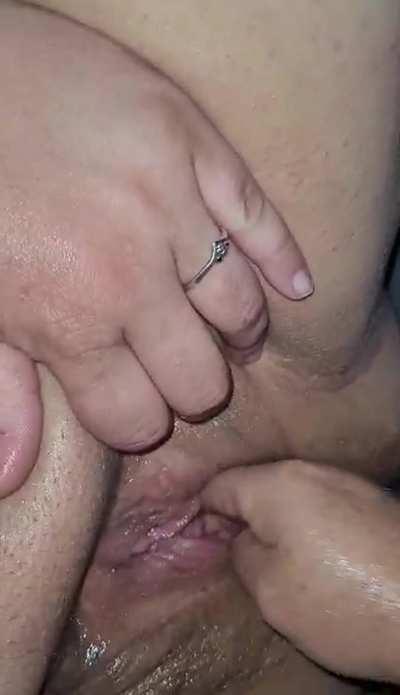 I love feeling him punch my pussy. 