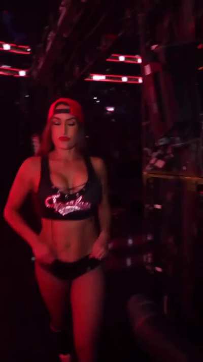 Nikki was really showing off that massive rack in that top