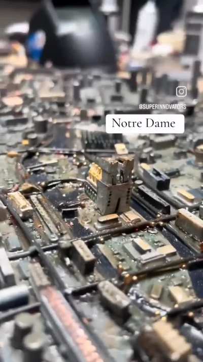 Paris recreated with computer components
