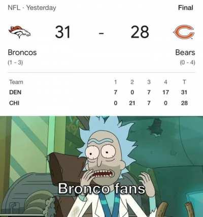 At least you scored touchdowns, can’t say that for my team