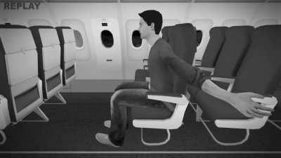 If I look like this in case of an airplane crash, I will never travel by plane again.