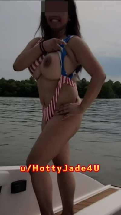 My Asian titties ready for Memorial Day weekend