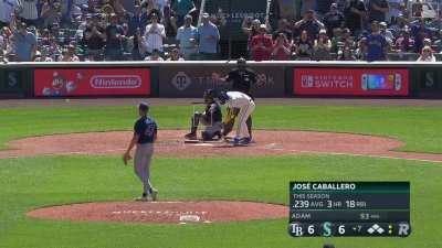 [Highlight] The Mariners take a 7-6 lead in the bottom of the 7th on the second hit by pitch of the inning