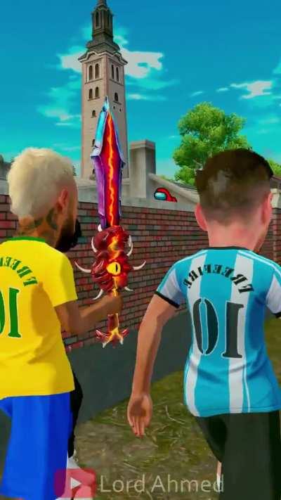 Yanks Have taught messi to use a gun 