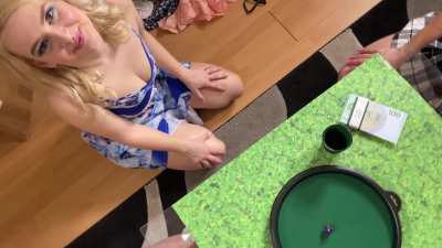 ..because it´s hard for everybody and I mean, you know it´s porn, not Hollywood and nothing for Oscars.. (OC from our 3 girls 1 boy dice throwing handjob challenge.. it was my first time, I couldn´t hold myself as I wanted to, it was fun and exciting but 