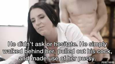 Angela as a free-use office whore