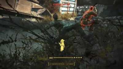 My dude the Mysterious Stranger pulling off one of the most epic killshots I've ever seen