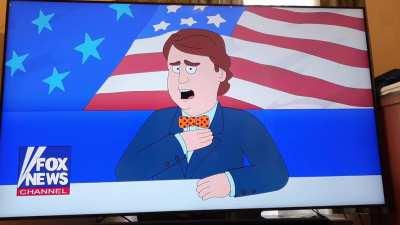 An accurate depiction of Tucker Carlson.