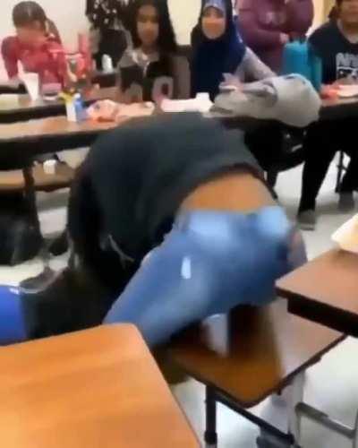 A Muslim student was being bullied at her school, without intervention, until a black Teenager stepped in. This finally prompted the teacher to step in. [Further Details in comments]