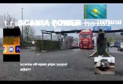 TRUCKS IN KAZAKHSTAN ясдйнсадпоо !HALAL! TRUCK HORN 👍🤦‍♂️🌹😁🤣😒😢🎉💋😁🤞✔🌹🐱‍👓 IN 4K NO VIRUS