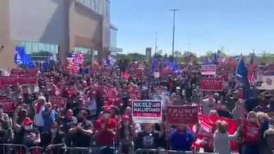 A MASSIVE crowd sending 