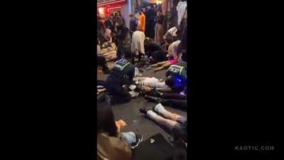 Videos of the Deadly Stampede In South Korea