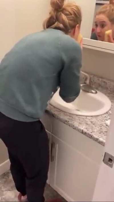 Swapped soap with a potato