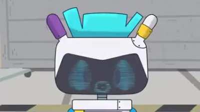 This is a show called Project Olli, it's about 2 people with a AI robot friend.