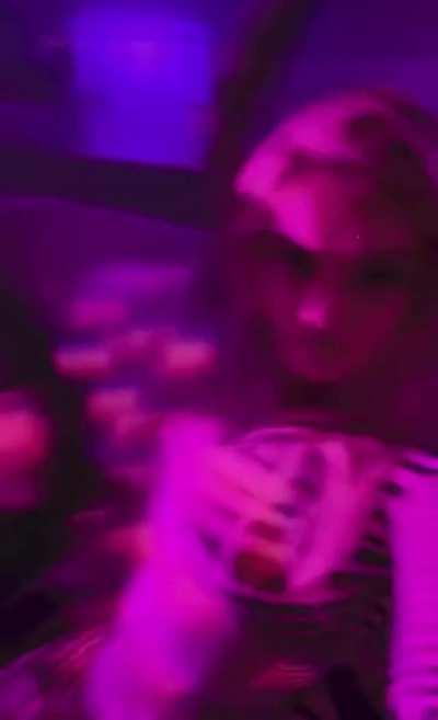 showing off her curves