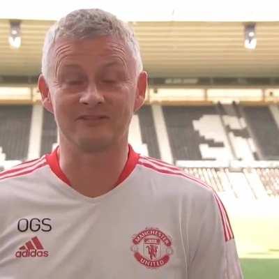 Ole when asked about Sancho and Varane