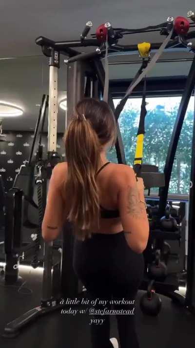 Gabi’s insanely sexy workout w/Alo 🍒🍒🍒🍒🍒🍑🍒🍒🍒🍒🍒 (IG story) 