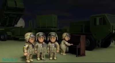 What are these cute Ukrainian animated soldiers singing?