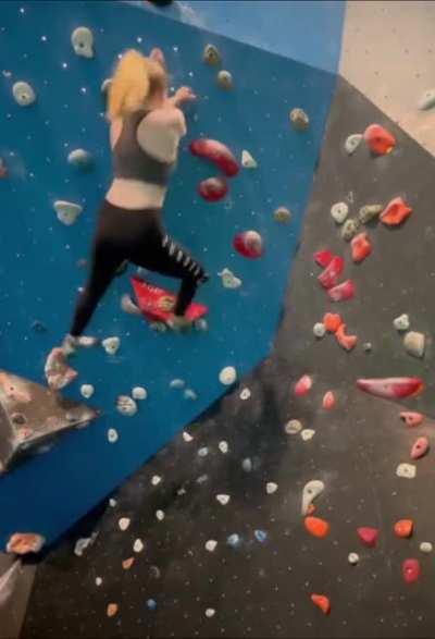 An attempt at indoor climbing