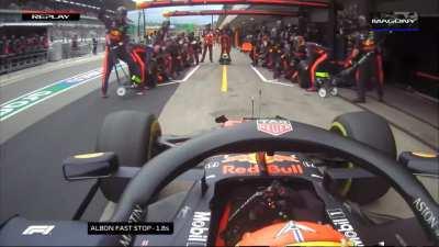 Red Bull fast pit stop