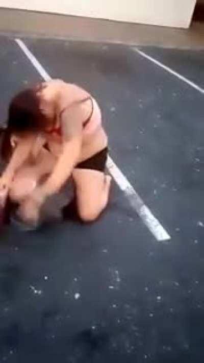 She don't want no more after that headbutt tho