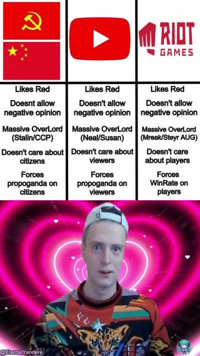 There seems to be a sinister quality associated with the color red.