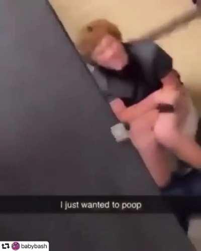 Just a casual bathroom brawl