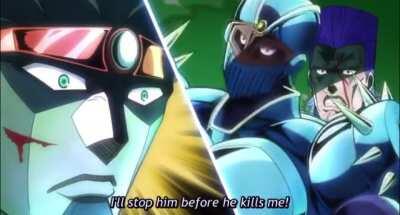 Polnareff gets star fingered