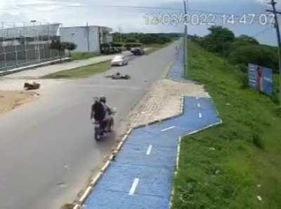 Horse Performs 360 Spin In Air After Being Brutally Struck By A Biker.