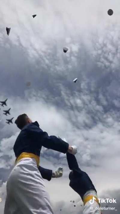 Graduating from the Air Force Academy with your best friend