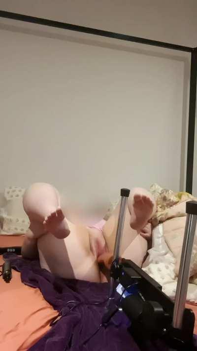 My beautiful pussy getting machine fucked (part two)